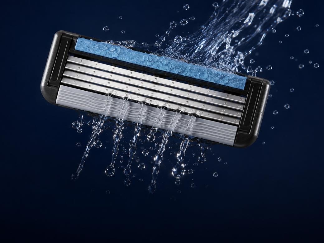 Water rinsing through the open-back cartridge
