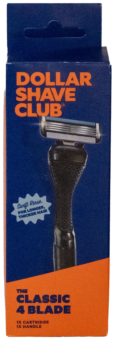 Dollar Shave Club India Starter Set — The Classic 4 Blade box with razor