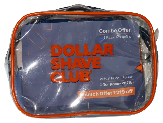 Dollar Shave Club India Combo pouch — Starter Set plus Refill Pack