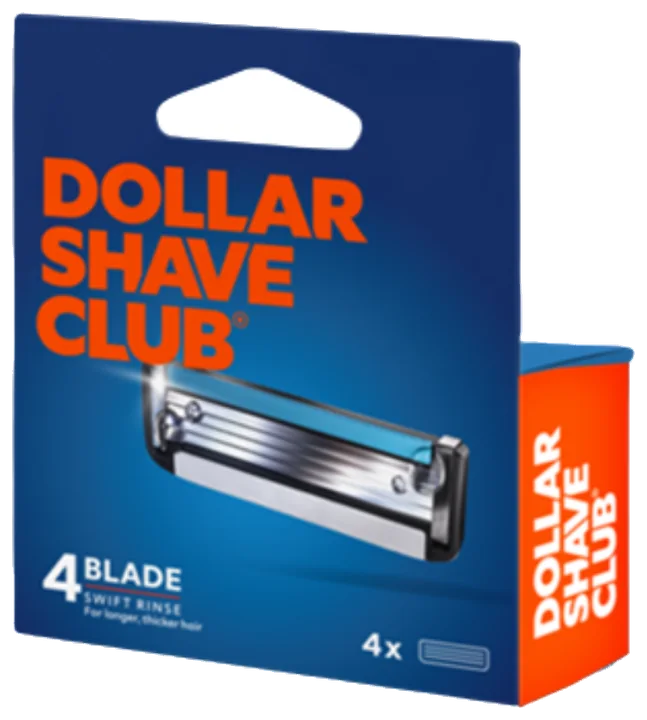 Dollar Shave Club India Refill Pack — four 4-blade replacement cartridges
